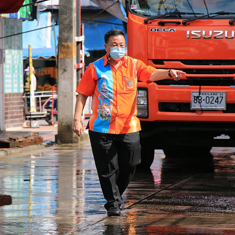 ร่วมทำความสะอาดตลาดสดเทศบาลนครสุราษฎร์ธานีและตลาดศรีไชยา รูปภาพ 1