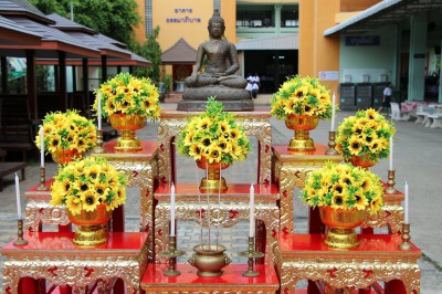 โรงเรียนเทศบาล๔ (วัดโพธาวาส) ร่วมสวดมนต์หมู่สรรเสริมพระรัตนต ... Image 1