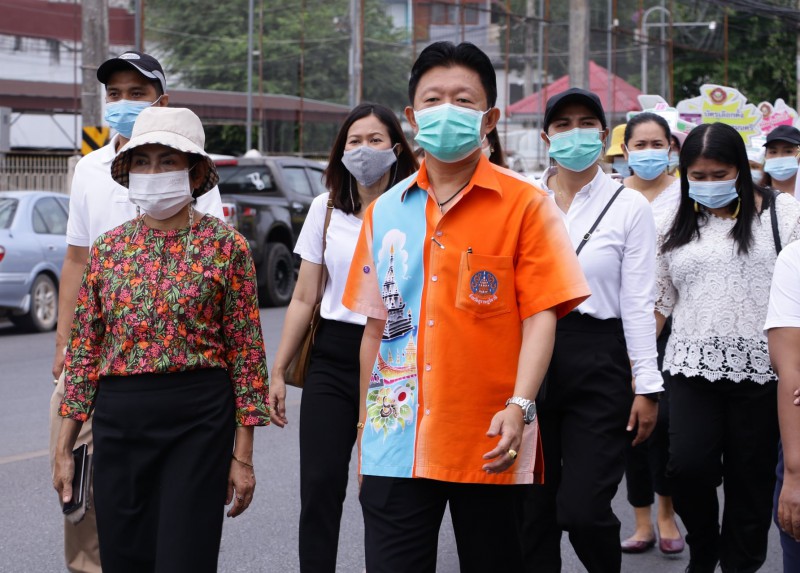 เดินรณรงค์ประชาสัมพันธ์การเลือกตั้งสมาชิกสภาเทศบาลและนายกเทศ ... รูปภาพ 1